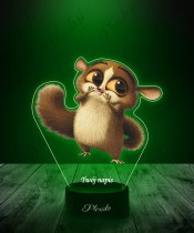 Lampka LED 3D Plexido z Nadrukiem UV Pingwiny z Madagaskaru Mort