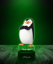Lampka LED 3D Plexido z Nadrukiem UV Pingwiny z Madagaskaru Skipper