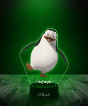 3D LED Plexido Lamp with UV Print Penguins of Madagascar Private