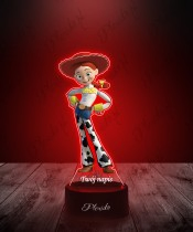 3D-Plexido-LED-Lampe mit UV-Druck Toy Story Jessie