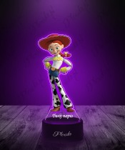 3D-Plexido-LED-Lampe mit UV-Druck Toy Story Jessie