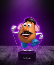 3D-Plexido-LED-Lampe mit UV-Druck Toy Story Mr. Potato Head
