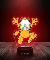 3D Plexido LED Lamp with Garfield UV Print