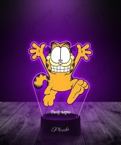 3D Plexido LED Lamp with Garfield UV Print