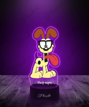 Lampka LED 3D Plexido z Nadrukiem UV Garfield Odie