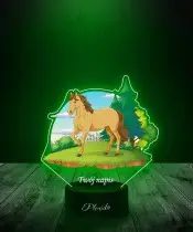 3D Plexido LED Lamp with UV Print Horse Steed Farm