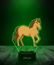 3D Plexido LED Lamp with UV Print Horse Steed