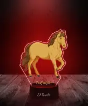 3D Plexido LED Lamp with UV Print Horse Steed