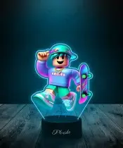 3D Plexido LED Lamp with UV Print Roblox