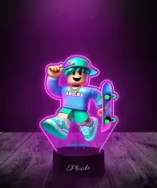 3D Plexido LED Lamp with UV Print Roblox