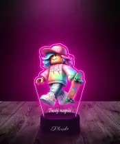 3D Plexido LED Lamp with UV Print Roblox Girl