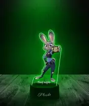 Lampka LED 3D Plexido z Nadrukiem UV Zwierzogród Judy Hopps Policjantka Królik