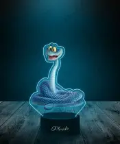 3D Plexido LED Lamp with UV Print Zootopia Snake Gary the Snake