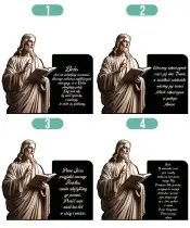 Große Solarkerze XL Premium Jesus Christus für den Friedhof