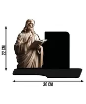 Große Solarkerze XL Premium Jesus Christus für den Friedhof