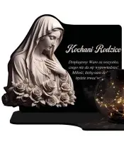 Große Solarkerze XL Premium Maria für den Friedhof