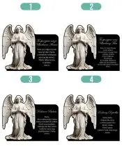 Large Solar Candle XL Premium Angel in Prayer for the Cemetery
