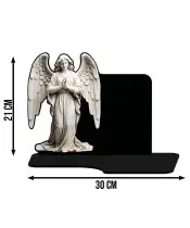 Large Solar Candle XL Premium Angel in Prayer for the Cemetery
