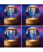 3D Harley Quinn Chibi Kristallkugel