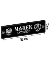 Illuminated LED Name Plate for the Driver of a Car or Bus Premium XL Engraved