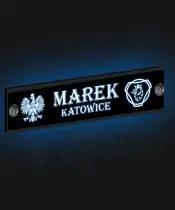 Illuminated LED Name Plate for the Driver of a Car or Bus Premium XL Engraved