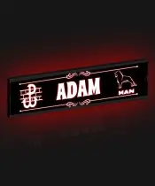 Illuminated LED Truck Name Plate for Truck Driver with Premium Engraving