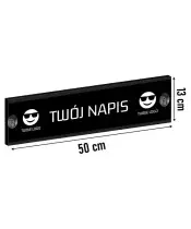 Illuminated Driver's License Plate for Truck or Bus - Your Own Premium Design