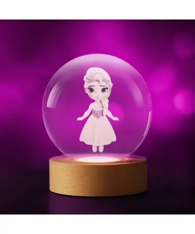 3D Elsa Frozen Crystal Ball