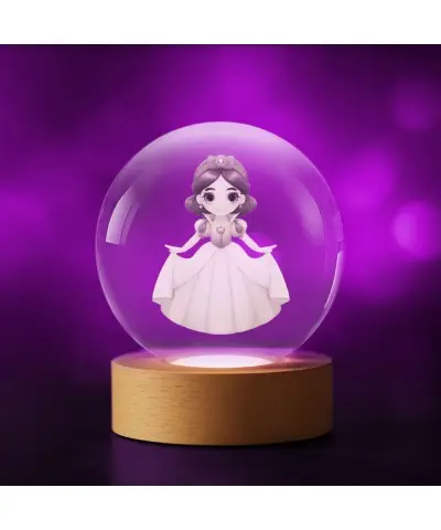 3D Crystal Ball Snow White