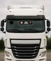 Illuminated LED Truck Name Plate for the Driver of a Premium Truck with Print
