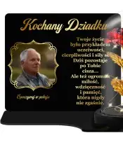 Duży Znicz Premium XL Wieczna Róża Twoje Zdjęcie