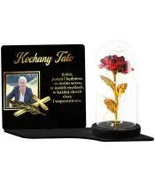 Large Premium Candle XL with Photo and Eternal Rose