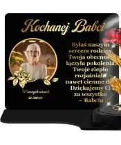 Large Premium Candle XL With Your Photo and Eternal Rose