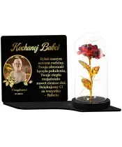 Large Premium Candle XL With Your Photo and Eternal Rose