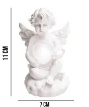Large Premium XL Candle for Children Angel LED