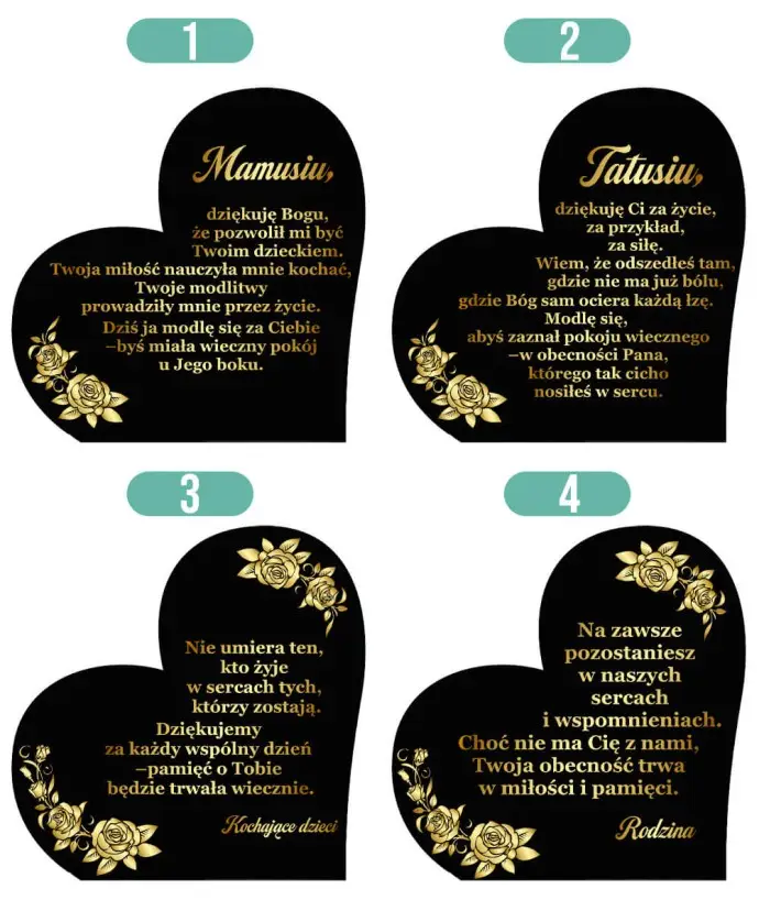 Duży Znicz Premium XL Serce Wieczna Róża LED