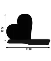 Large Solar Candle Premium XL Heart Eternal Rose LED