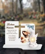 Große Premium XL Kerze für Kinder Unsere Liebe Frau LED