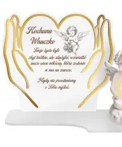 Large Premium XL Candle for Children Heart Hands LED