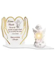 Large Premium XL Candle for Children Heart Hands LED