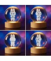 3D Labubu Heart Crystal Ball