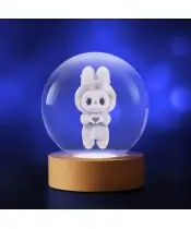 3D Labubu Heart Crystal Ball