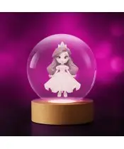 3D Crystal Ball Little Mermaid Ariel