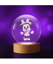 3D Minnie Maus Kristallkugel