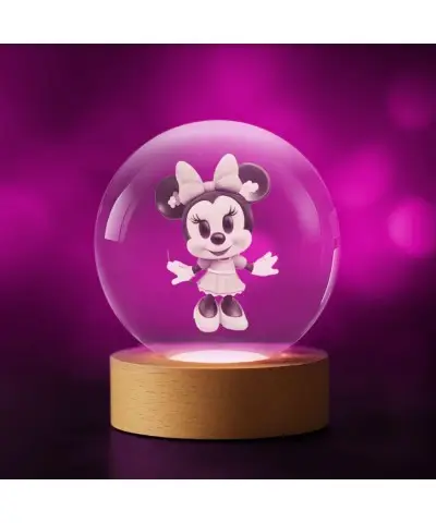 3D Minnie Maus Kristallkugel