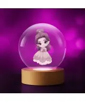 3D-Kristallkugel Die Schöne und das Biest Belle