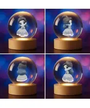 3D-Kristallkugel Die Schöne und das Biest Belle