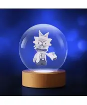 3D-Kristallkugel verärgert Rick und Morty
