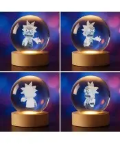 3D-Kristallkugel verärgert Rick und Morty