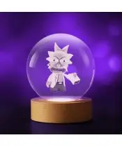 3D-Kristallkugel verärgert Rick und Morty
